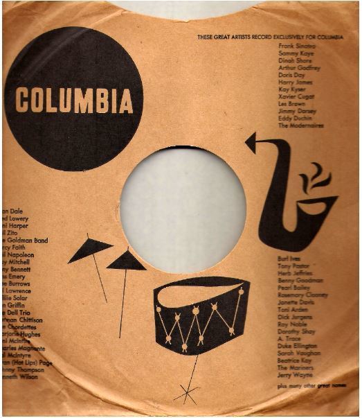 Columbia / These Great Artists Record Exclusively for Columbia / Tan-Black (Record Company Sleeve, 10") / Set of 2