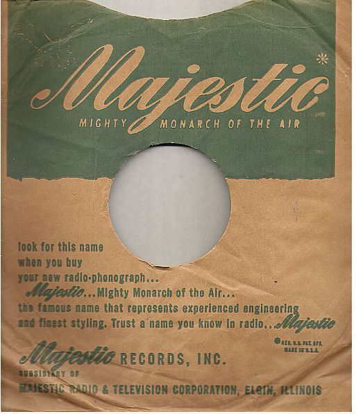 Majestic / Mighty Monarch of the Air / Tan-Green (Record Company Sleeve, 10")