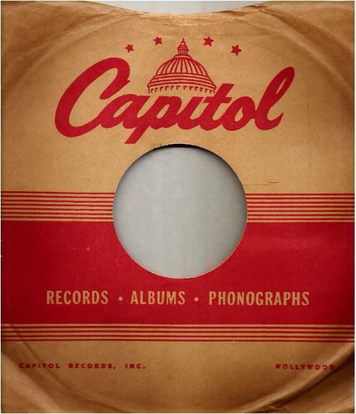 Capitol / Records - Albums - Phonographs / Tan-Red (Record Company Sleeve, 10")