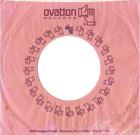 Ovation / Light Orange with Brown Print (Record Company Sleeve, 7&quot;)