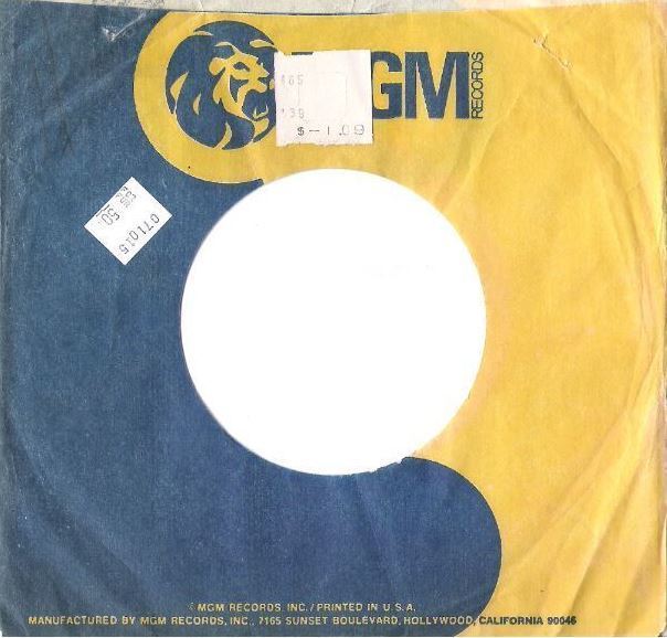 MGM / "MGM Records" / Dark Blue-Dark Yellow (Record Company Sleeve, 7")