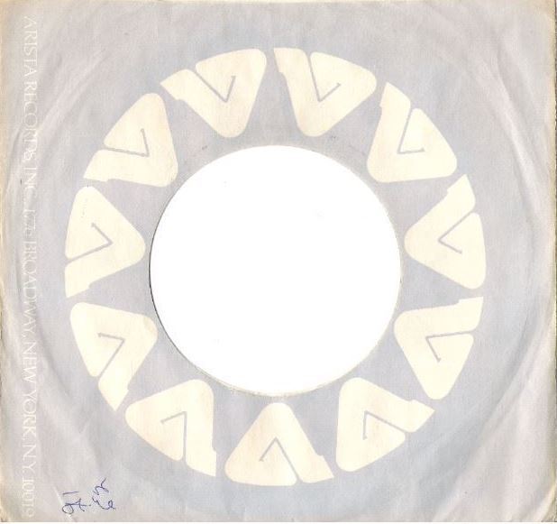 Arista / Arista Logo repeated in circular pattern / Pale Blue-White (Record Company Sleeve, 7")