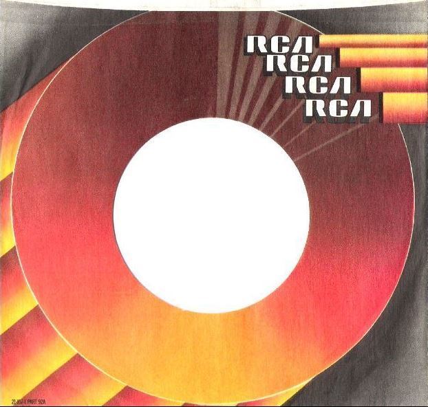RCA / "RCA" (repeated 4 times) / Orange, Dark Orange, Dark Gray, White (Record Company Sleeve, 7")