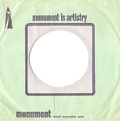 Monument / Monument Is Artistry / Light Green, Dark Blue, Pink (Record Company Sleeve, 7")