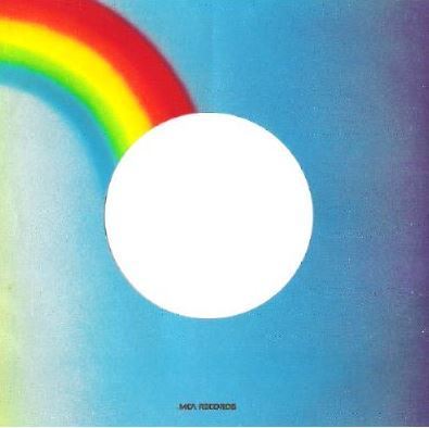 MCA / Blue, Orange, Rainbow Colors (1984) / Each Side is Different / Glossy (Record Company Sleeve, 7")