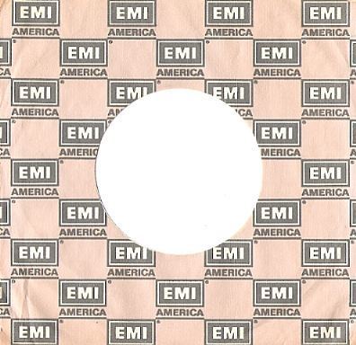 EMI America / Logo Shown in Repeating Pattern / Light Grey-Grey-White (Record Company Sleeve, 7")