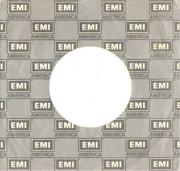 EMI America / Logo Shown in Repeating Pattern / Silver-Gray-White / Glossy (Record Company Sleeve, 7")