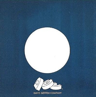 Geffen / The David Geffen Company / Dark Blue-White / Glossy (Record Company Sleeve, 7")