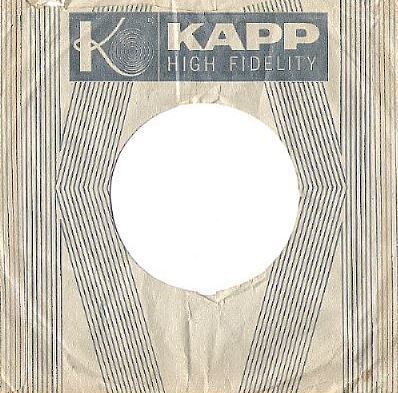 Kapp / The Fabulous Years in Music / Each Side is Different / White-Dark Blue (Record Company Sleeve, 7")