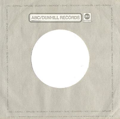 ABC-Dunhill / Gray, Light Gray, White (Record Company Sleeve, 7")
