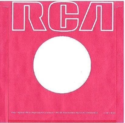 RCA / Red with White Lettering Across Top (1985) / Red-White (Record Company Sleeve, 7")