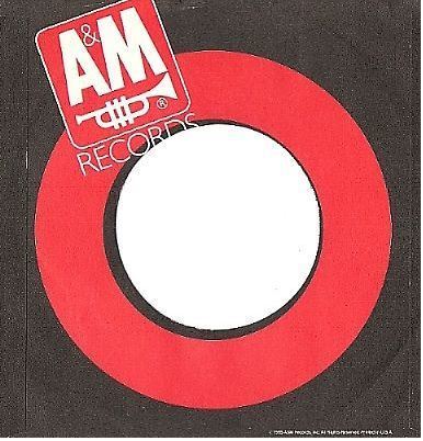 A+M / Logo at Upper Left (1985) / Red-Black-White (Record Company Sleeve, 7")