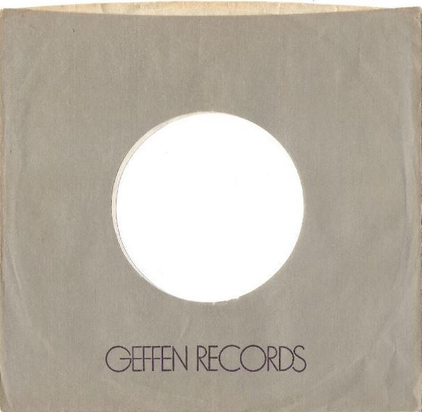 Geffen / Gray, Purple, White (1980's) / Thin Text (Record Company Sleeve, 7")