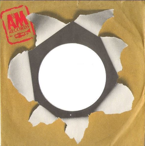A+M / Bullet Hole - Logo at Upper Left / Brown-Gray-Black-Red (Record Company Sleeve, 7")
