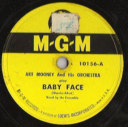 Mooney, Art / Baby Face (1948) / MGM 10156 (Single, 10&quot; Shellac)