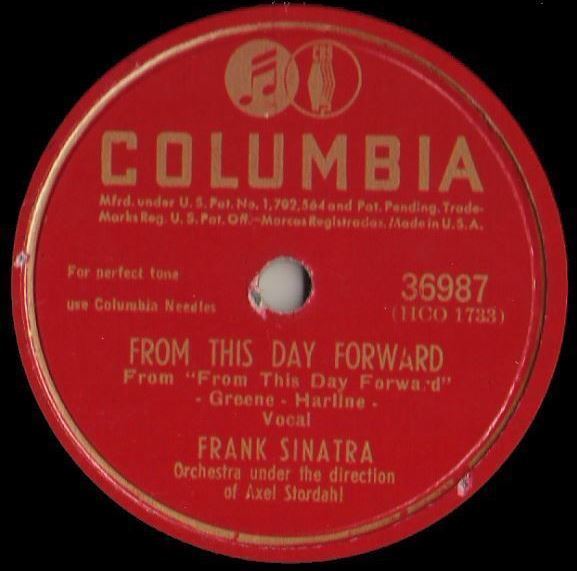 Sinatra, Frank / From This Day Forward (1946) / Columbia 36987 (Single, 10&quot; Shellac)