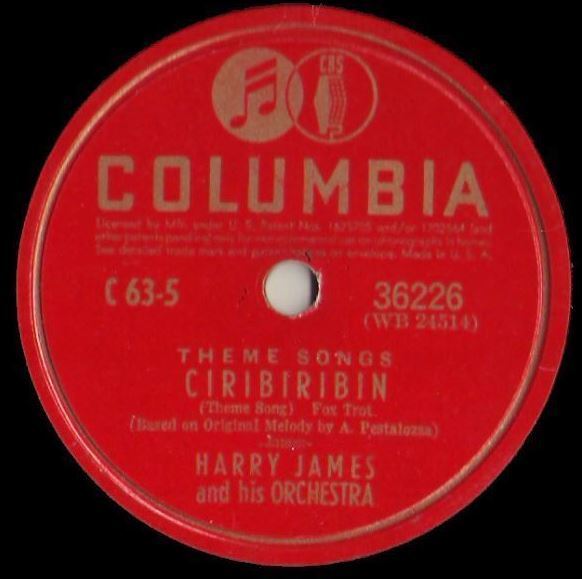 James, Harry / Ciribiribin (1941) / Columbia 36226 (Single, 10" Shellac)