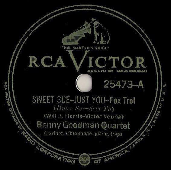 Goodman, Benny (Quartet) / Sweet Sue - Just You (1936) / RCA Victor 25473 (Single, 10" Shellac)
