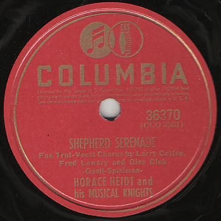 Heidt, Horace / Shepherd Serenade (1941) / Columbia 36370 (Single, 10" Shellac)