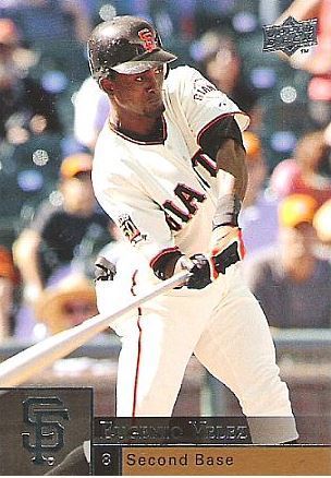 Velez, Eugenio / San Francisco Giants (2009) / Upper Deck #854 (Baseball Card)