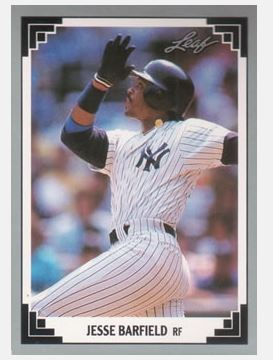 Barfield, Jesse / New York Yankees (1991) / Leaf #308 (Baseball Card)