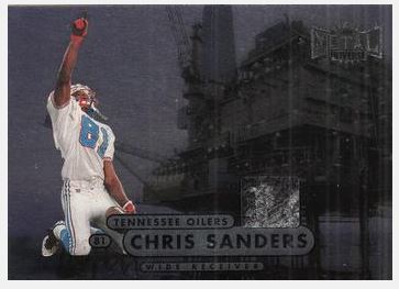 Sanders, Chris / Tennessee Oilers (1998) / Metal Universe #59 (Football Card)