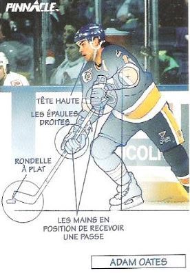 Oates, Adam / St. Louis Blues (1991-92) / Pinnacle #378 (Hockey Card) / French