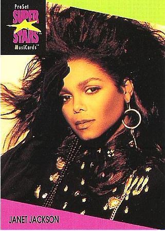Jackson, Janet / ProSet SuperStars MusiCards (1991) / Card #56 (Music Card)