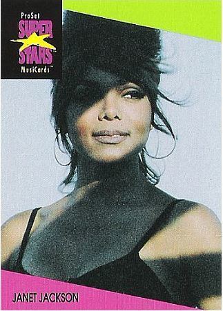 Jackson, Janet / ProSet SuperStars MusiCards (1991) / Card #60 (Music Card)