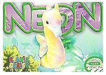 Ty Beanie Babies / Neon the Seahorse (1999) / Card #4239 / Style #212 (Trading Card) / Aquatic Answers Series