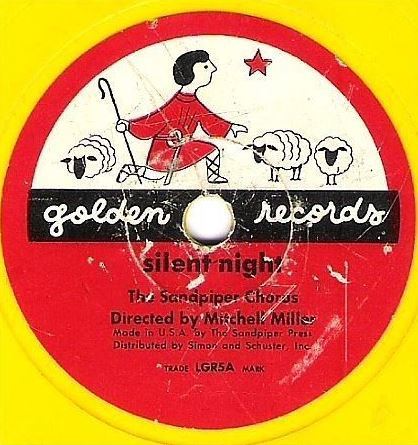 Sandpiper Chorus, The (+ Mitch Miller) / Silent Night / Golden LGR5 (Single, 6" Yellow Vinyl)