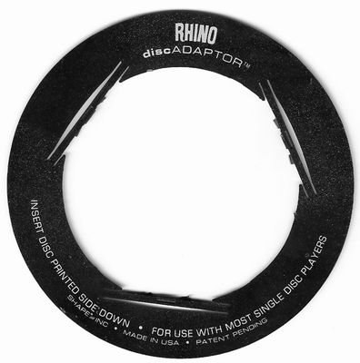 Rhino / Disc Adaptor / For 3&quot; CDs
