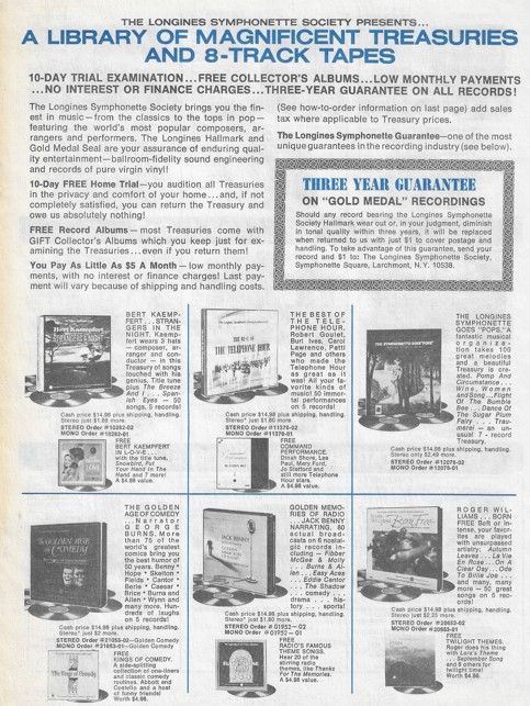 Longines / A Library of Magnificent Treasuries and 8-Track Tapes