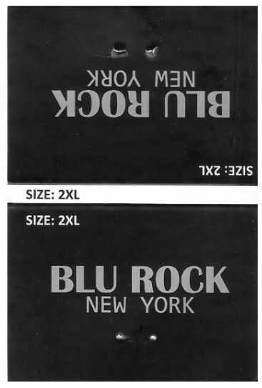 Blu Rock - New York / Black and White / 2-Sided