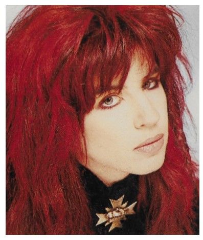 Bangles / Michael Steele-Light Blue Background-Closeup #3 (1986)