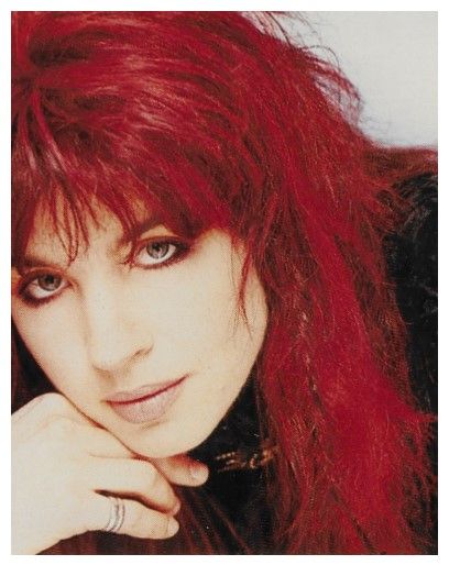 Bangles / Michael Steele-Light Blue Background-Closeup #1 (1986)