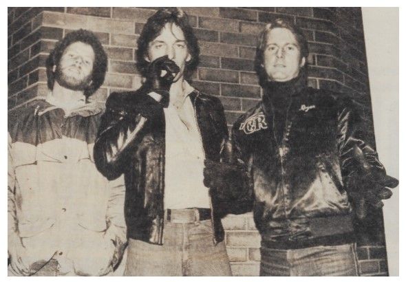 McGuinn, Clark + Hillman / Standing Near Brick Wall-Roger on Right (1979)