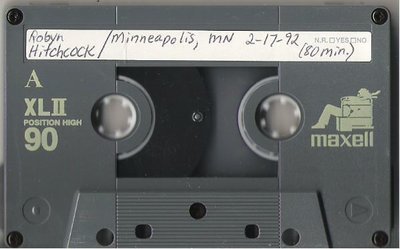 Hitchcock, Robyn (+ The Egyptians) / Minneapolis, MN - 1st Avenue (1992) / February 17, 1992