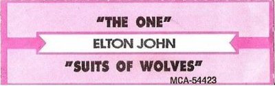 John, Elton / The One (1992) / MCA 54423 (Jukebox Title Strip)