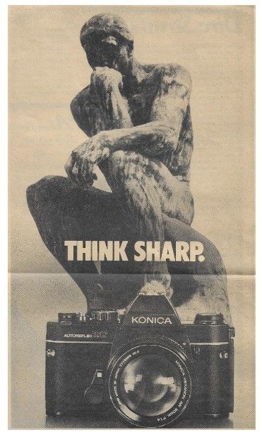 Konica / Think Sharp. (1979)