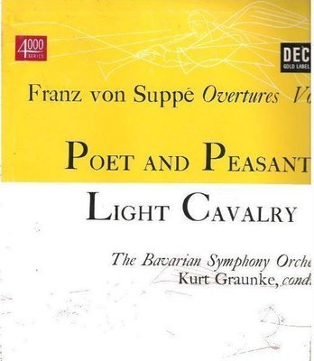 Graunke, Kurt / Franz von Suppe Overtures Vol. 1 (1952) / Decca DL-4020 (Album, 10&quot; Vinyl)