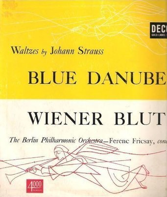 Fricsay, Ferenc / Waltzes By Johann Strauss (1952) / Decca DL-4009 (Album, 10&quot; Vinyl)