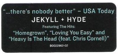 Brown, Zac (Band) / Jekyll + Hyde (2015) / Big Machine B0022962-02 (Sticker)