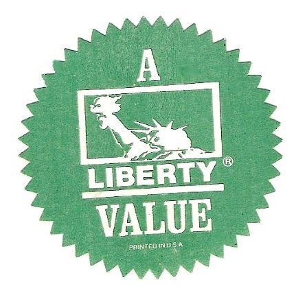 Liberty / A Liberty Value / Green-White (Sticker)