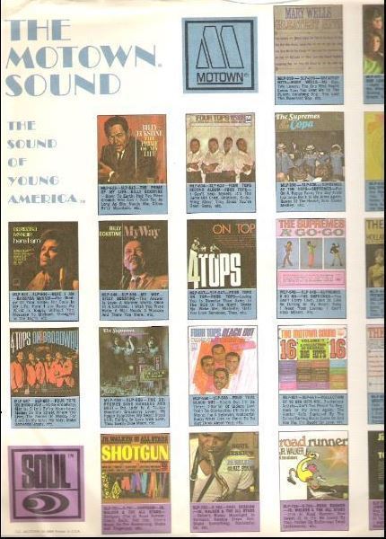 Motown / The Motown Sound - The Sound of Young America / White with Color Pictures (Record Company Inner Sleeve, 12")
