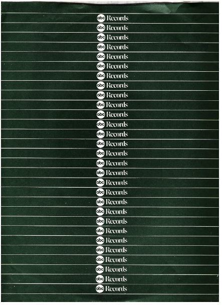 ABC / ABC Records Logo Repeated / Dark Green with White Horizontal Lines (Record Company Inner Sleeve, 12")