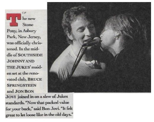 Bon Jovi / The New Stone Pony-Asbury Park, NJ-with Bruce Springsteen (1993)