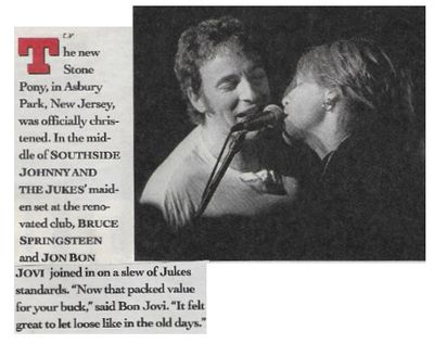 Bon Jovi / The New Stone Pony-Asbury Park, NJ-with Bruce Springsteen (1993)