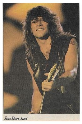 Bon Jovi / Jon Bon Jovi On Stage-Black Vest-Guitar (1989)