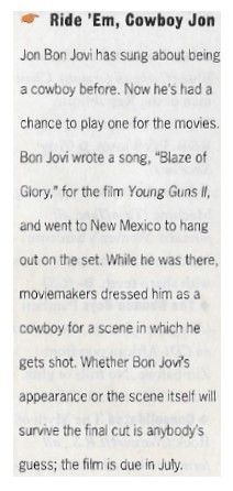 Bon Jovi, Jon / Ride &#39;Em, Cowboy Jon (1990)